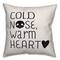Cold Nose, Warm Heart Throw Pillow